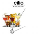 Koktélkanál szívószál