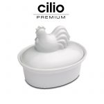 Pástétomos porcelán tál tyúkos fedővel